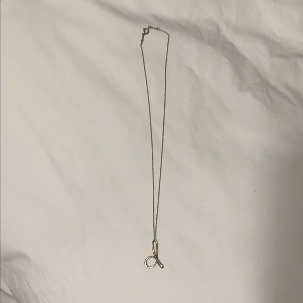 Tiffany & Co Elsa Peretti letter “d” pendant